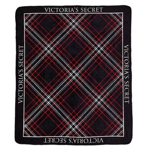 Victoria's Secret Red and Black Plaid Blanket